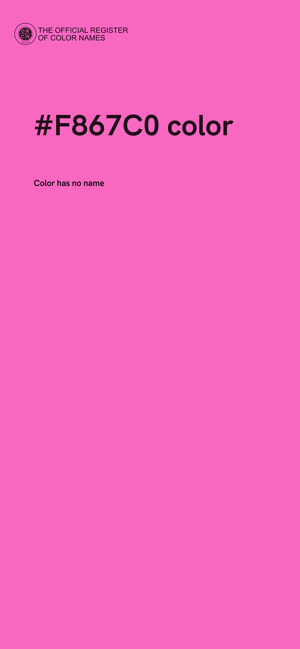 #F867C0 color image