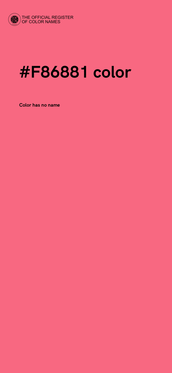 #F86881 color image