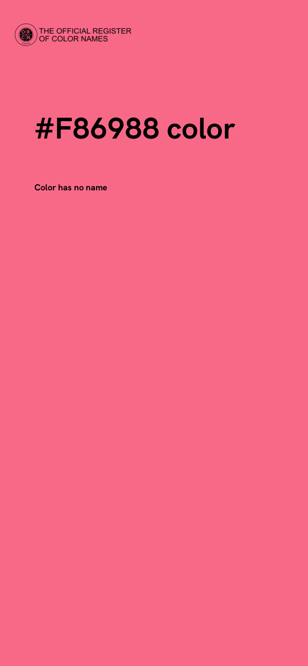 #F86988 color image