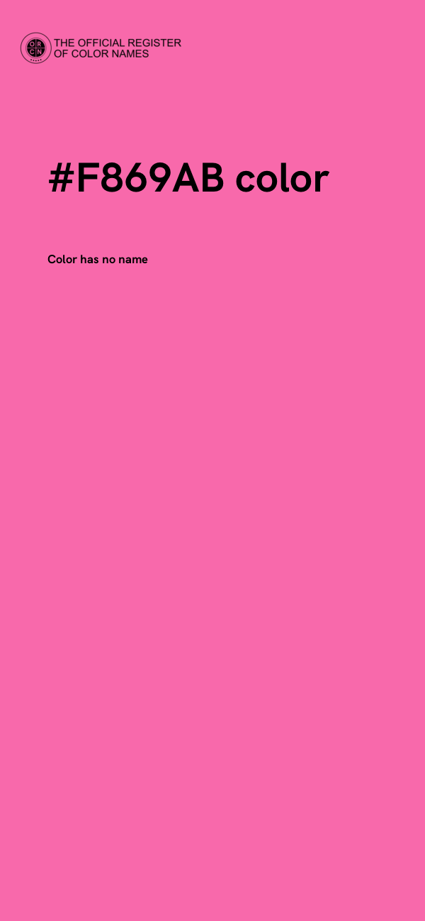 #F869AB color image