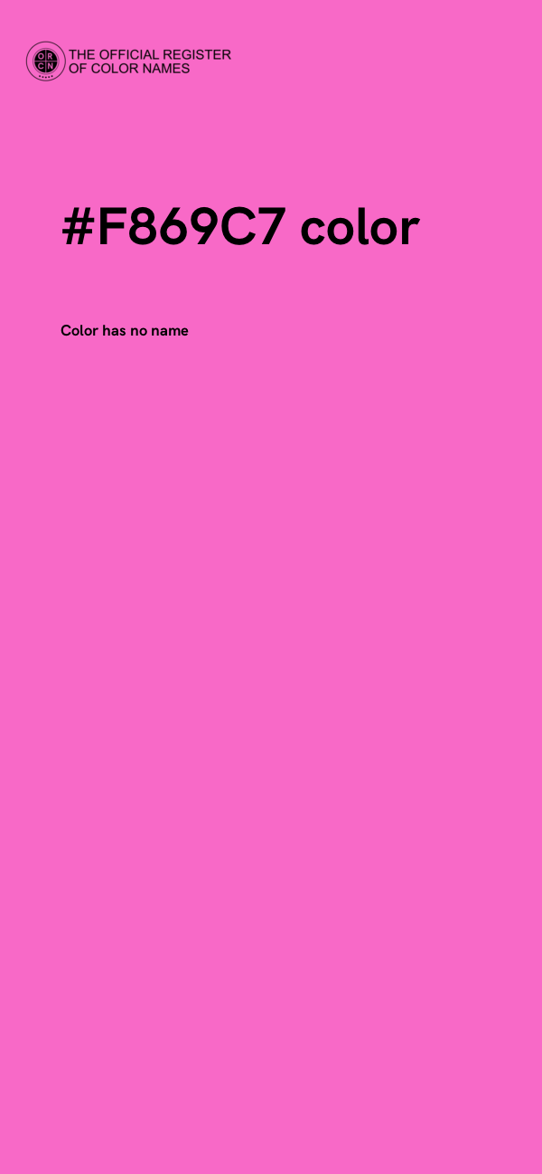 #F869C7 color image
