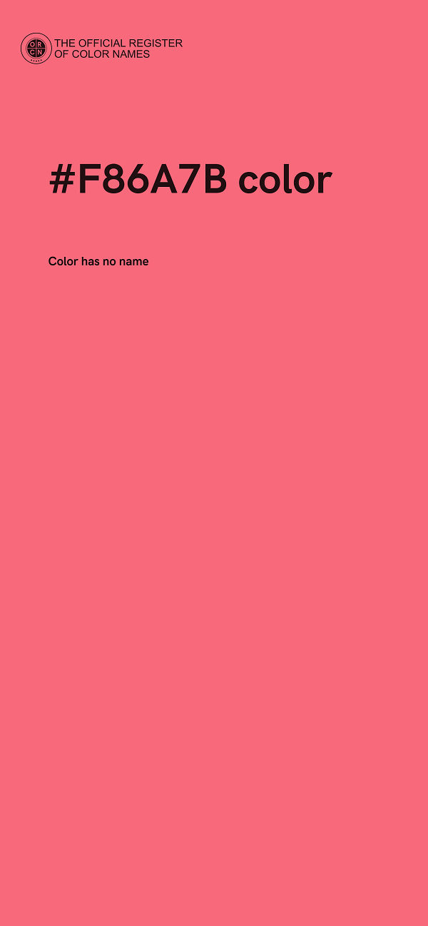#F86A7B color image