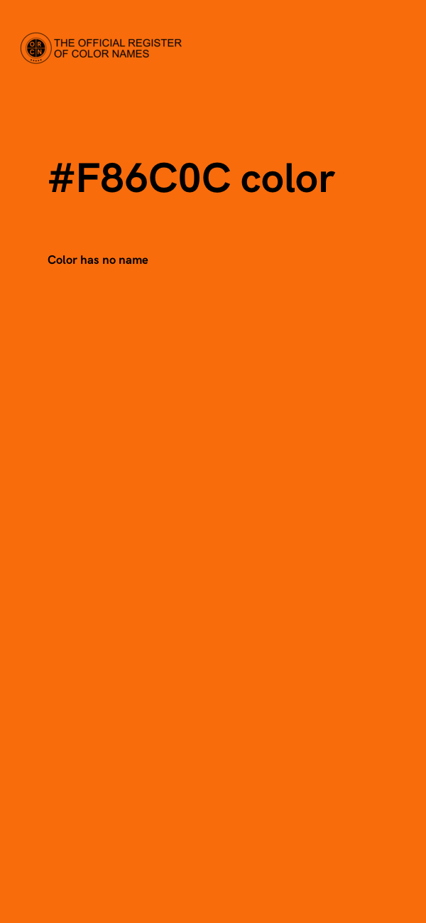 #F86C0C color image