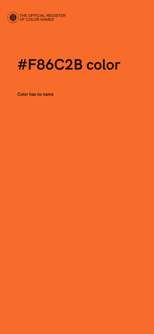 #F86C2B color image