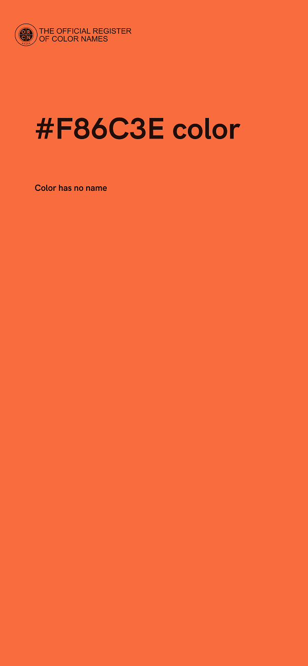 #F86C3E color image