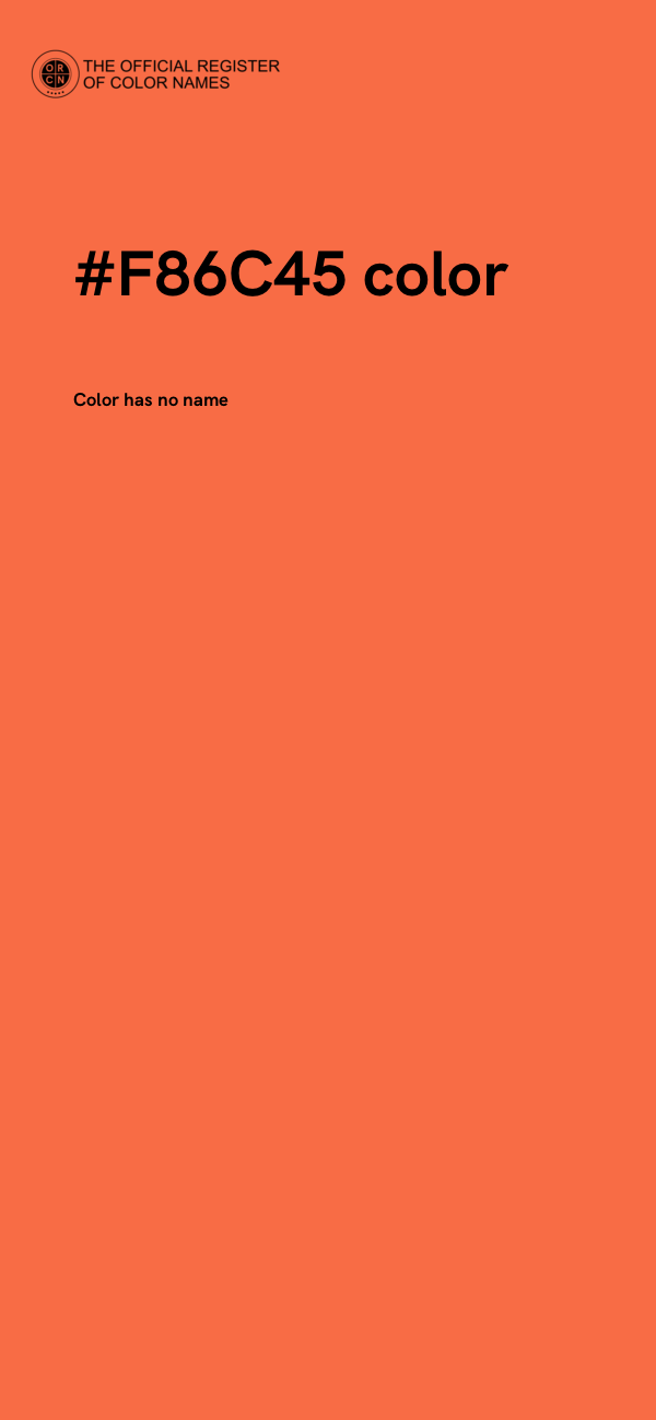 #F86C45 color image