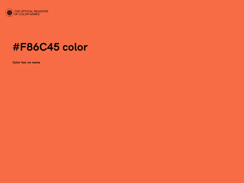 #F86C45 color image