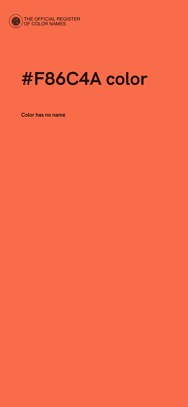 #F86C4A color image