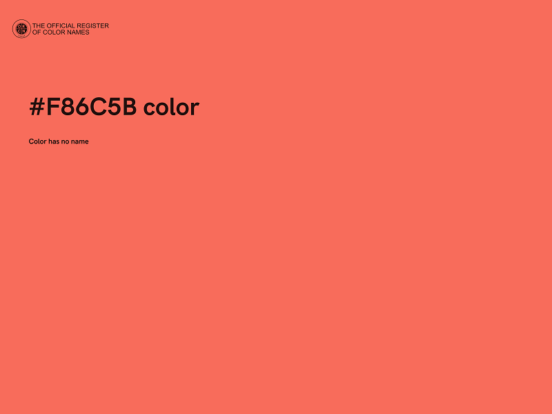 #F86C5B color image
