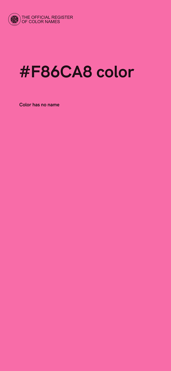 #F86CA8 color image