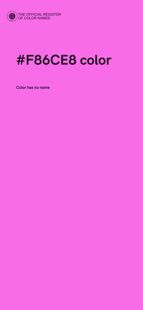 #F86CE8 color image
