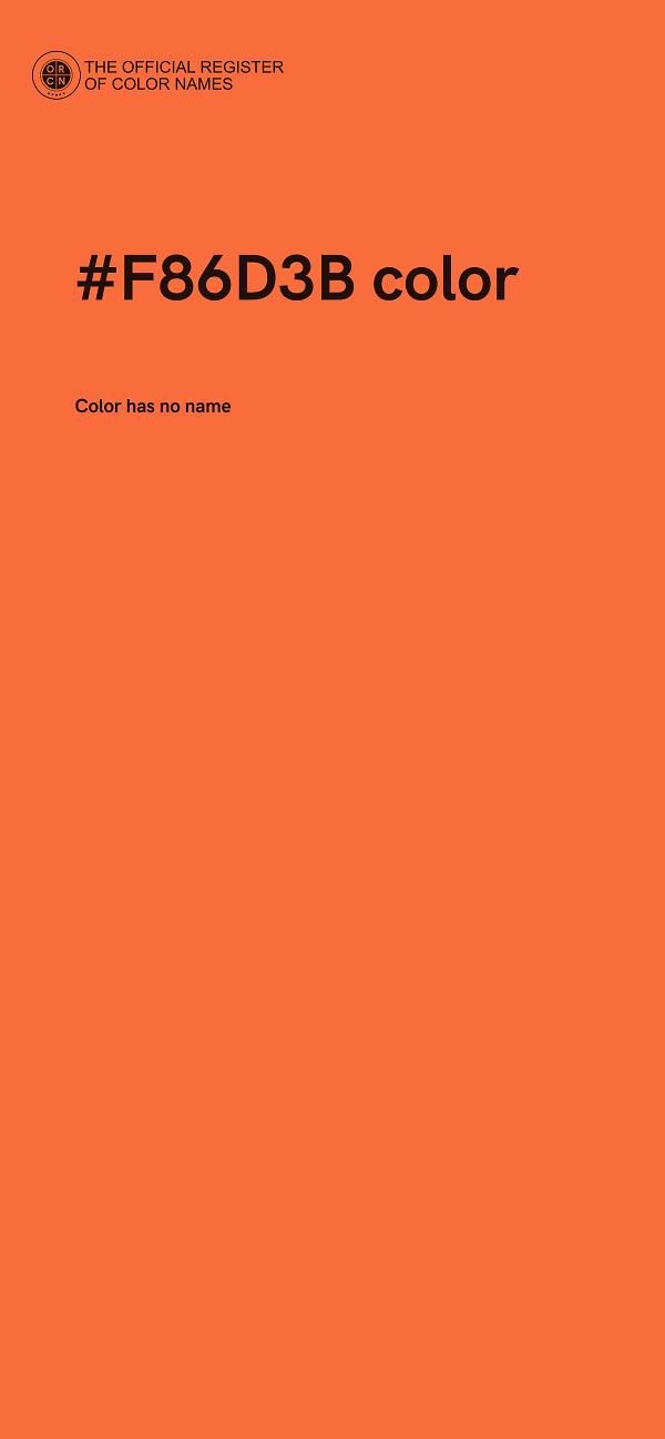#F86D3B color image