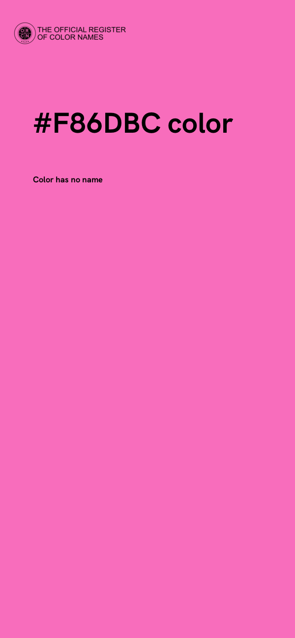 #F86DBC color image