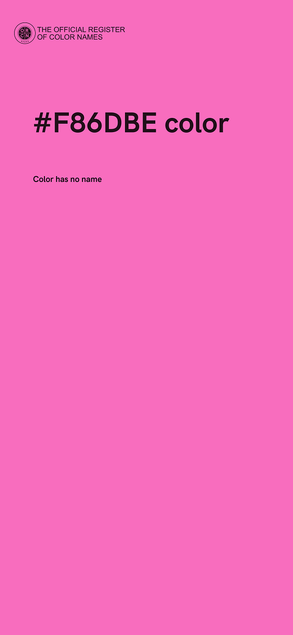 #F86DBE color image
