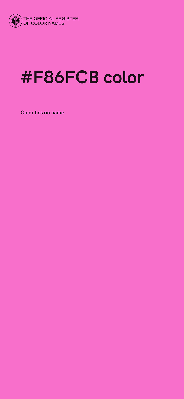 #F86FCB color image