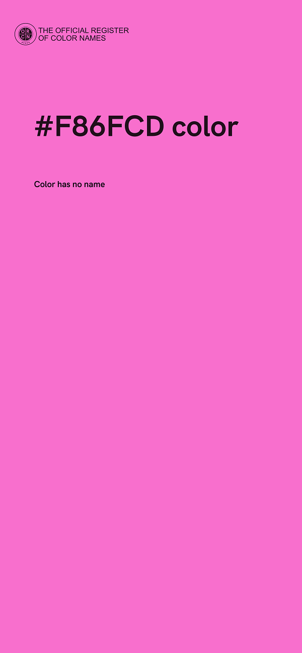 #F86FCD color image