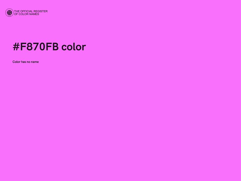 #F870FB color image