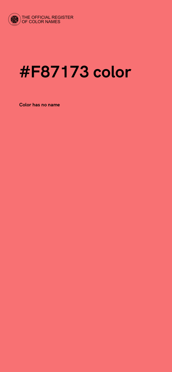#F87173 color image