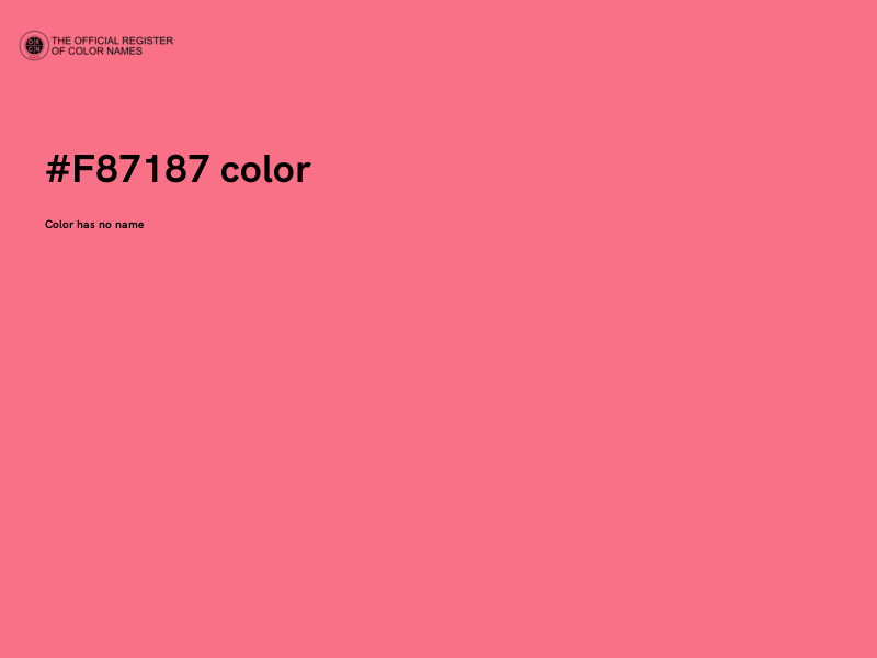 #F87187 color image