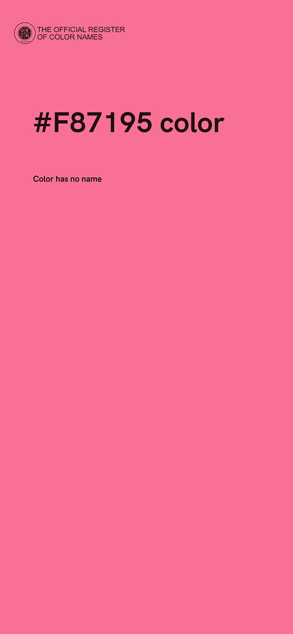 #F87195 color image