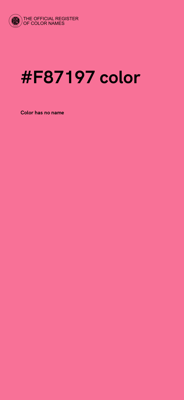 #F87197 color image