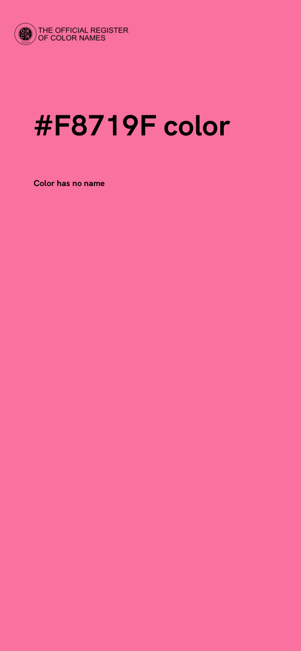 #F8719F color image