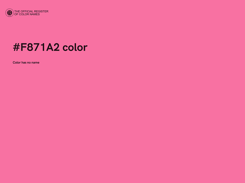 #F871A2 color image