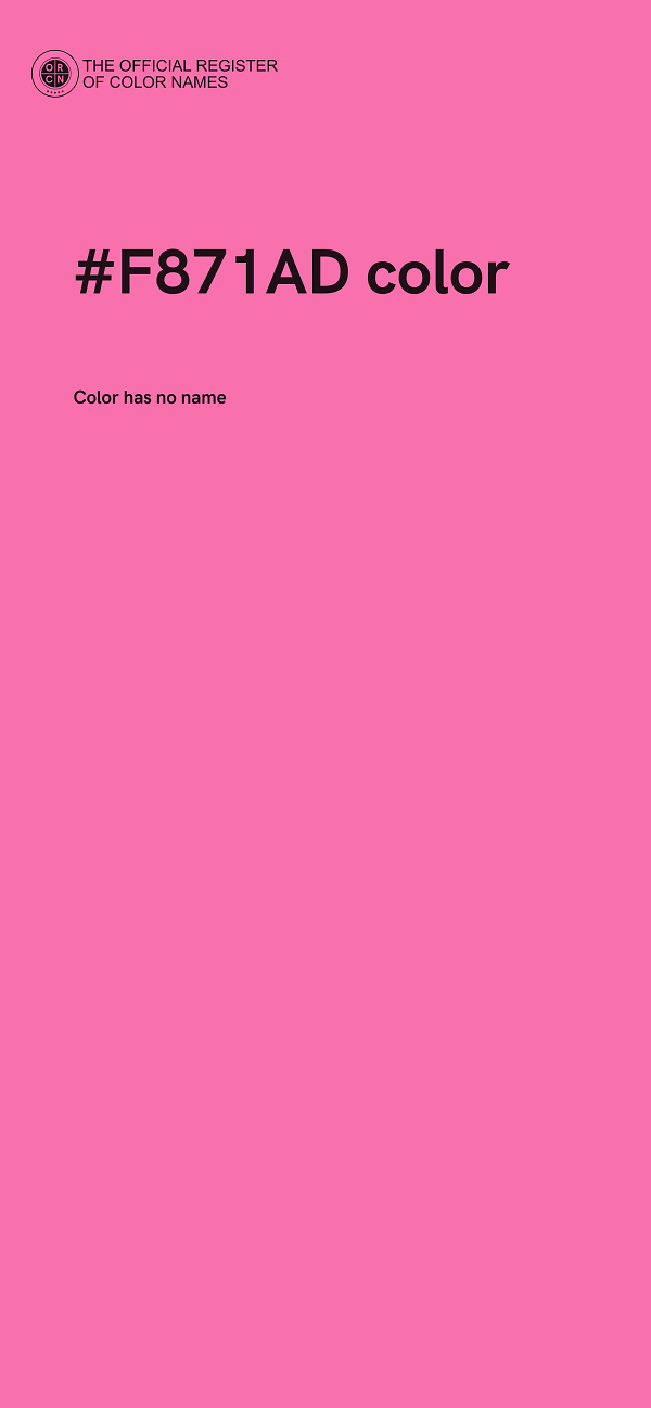 #F871AD color image