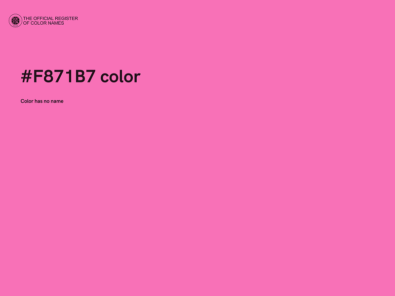 #F871B7 color image