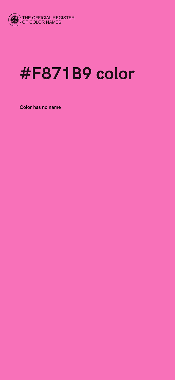 #F871B9 color image