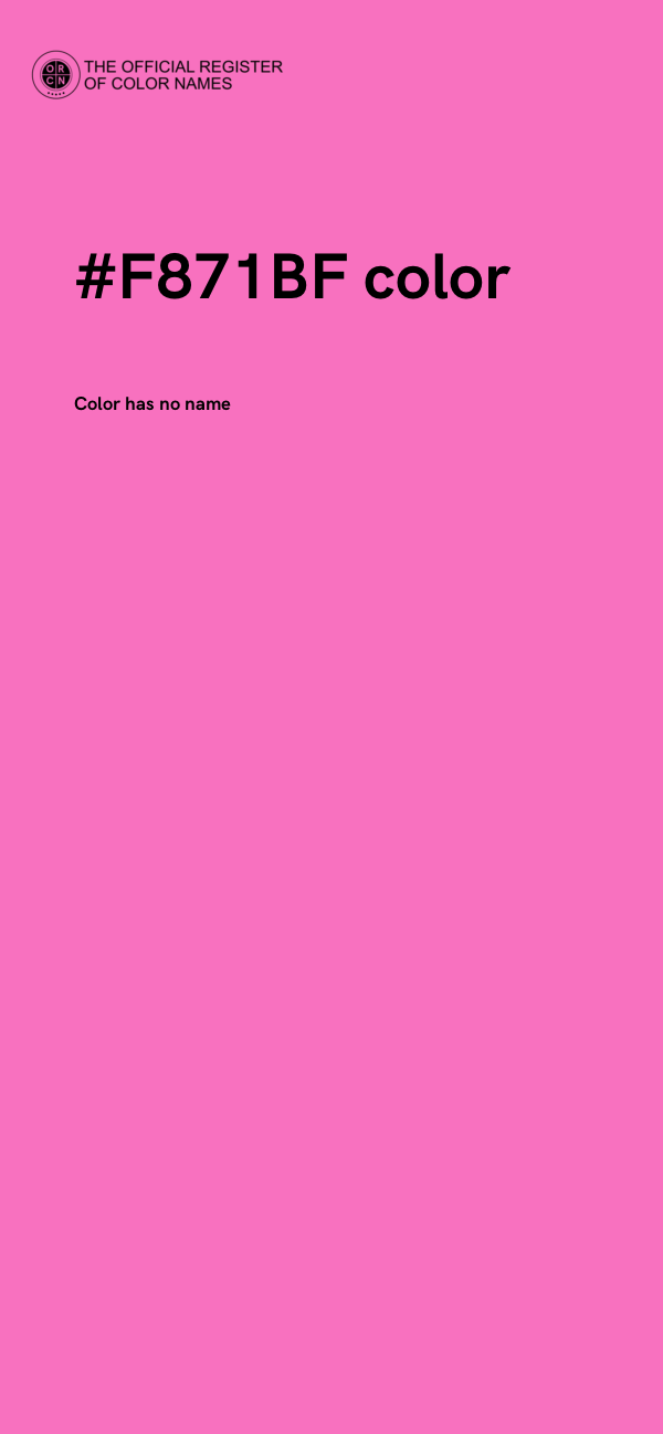 #F871BF color image