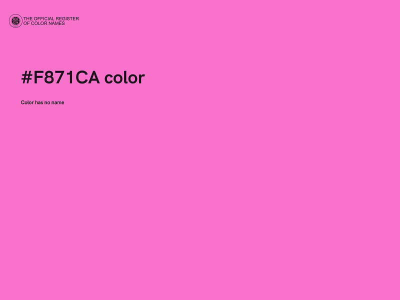 #F871CA color image