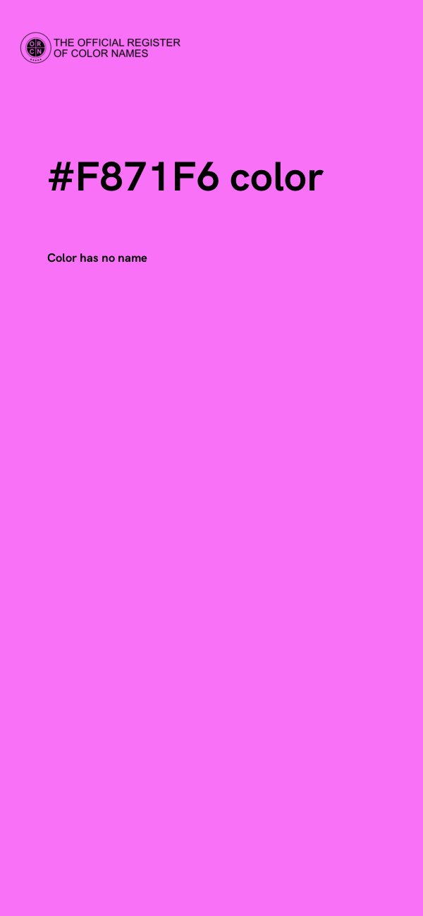 #F871F6 color image