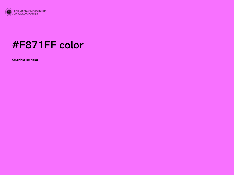 #F871FF color image