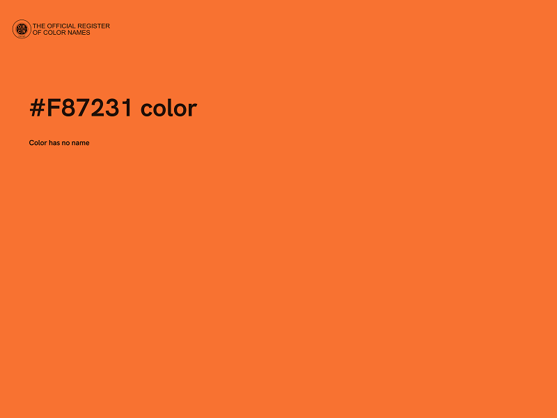 #F87231 color image