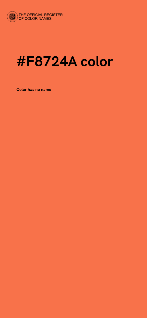 #F8724A color image