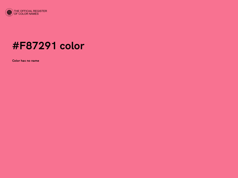 #F87291 color image