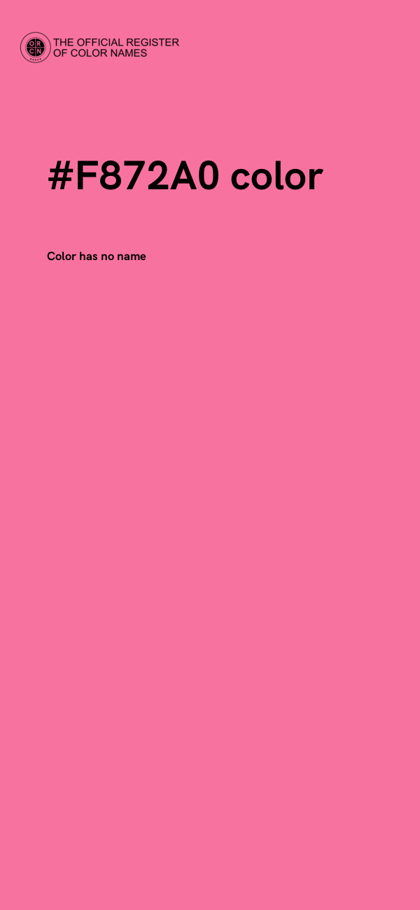#F872A0 color image