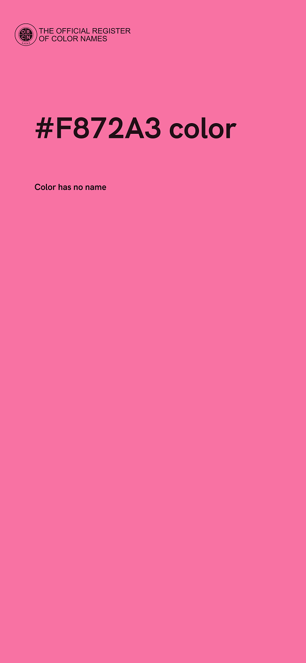 #F872A3 color image