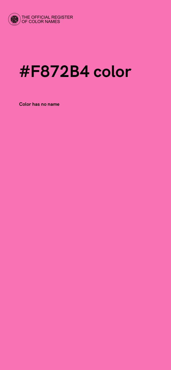 #F872B4 color image