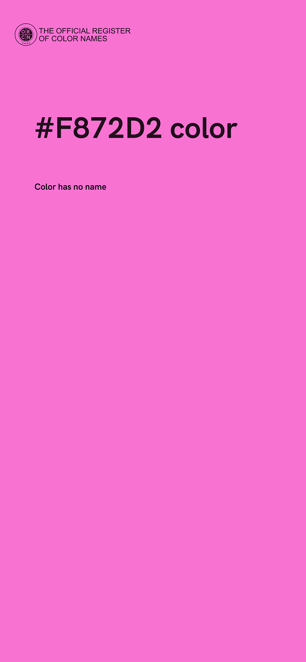 #F872D2 color image