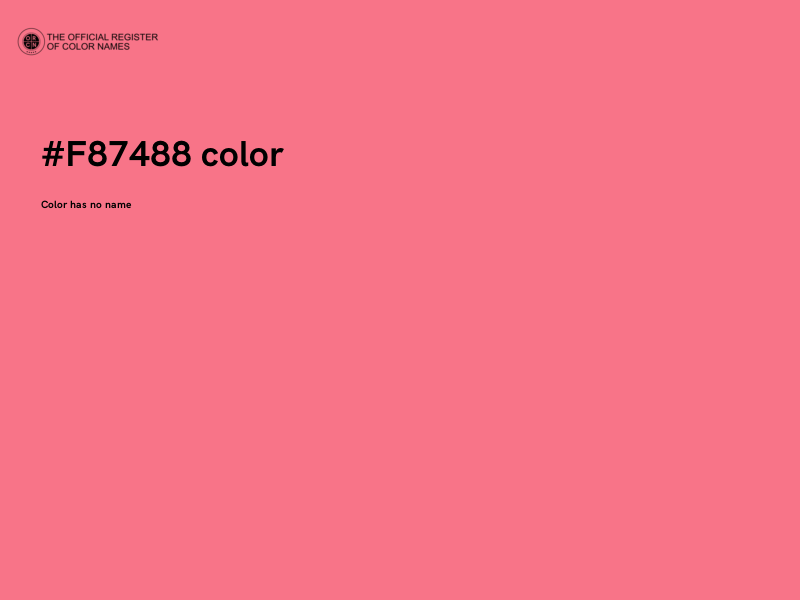 #F87488 color image