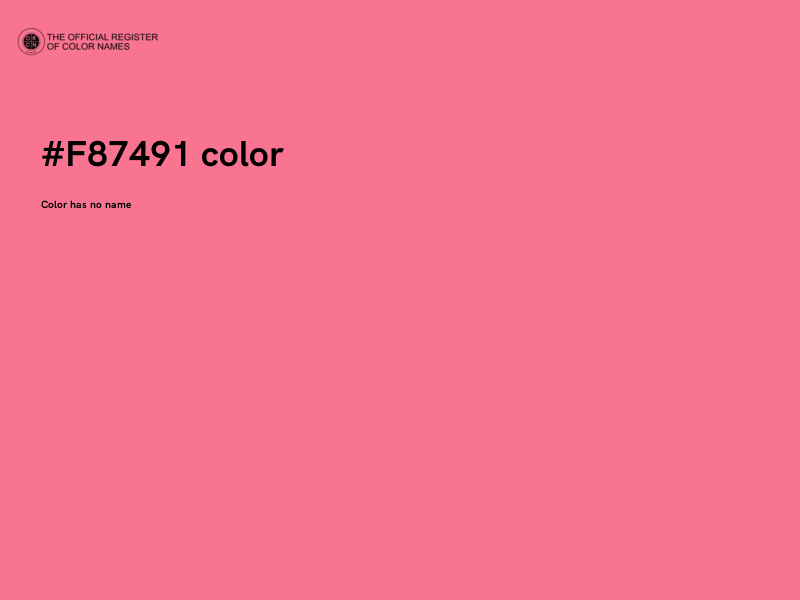 #F87491 color image