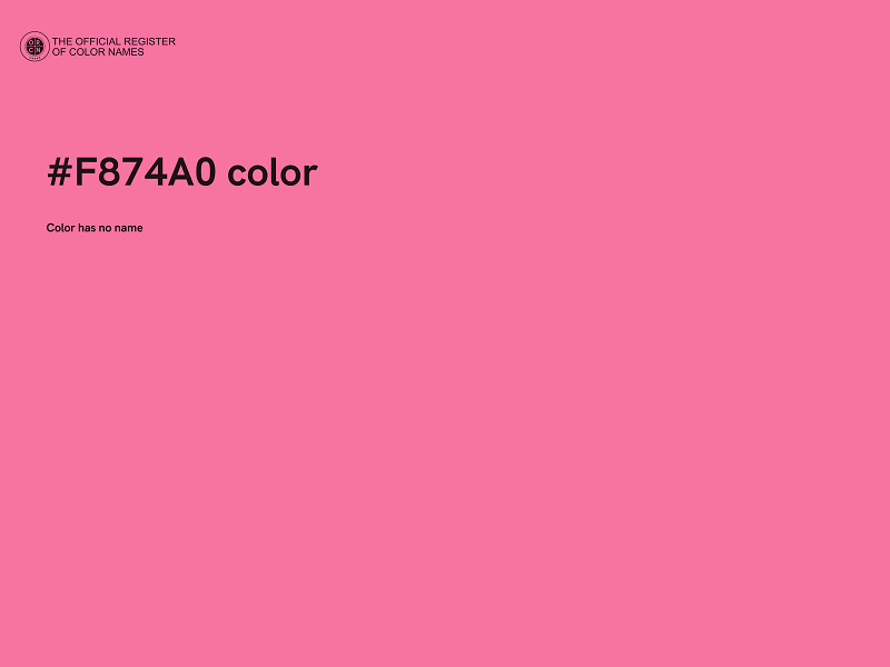 #F874A0 color image