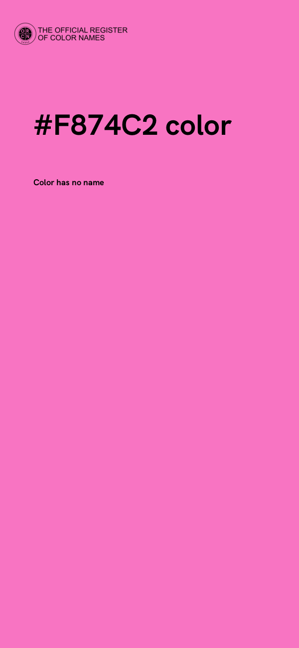#F874C2 color image