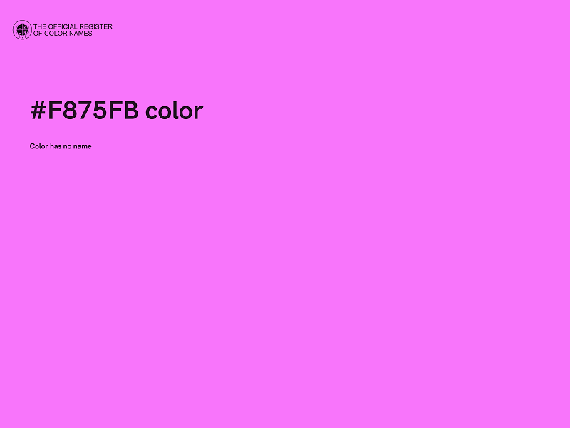 #F875FB color image