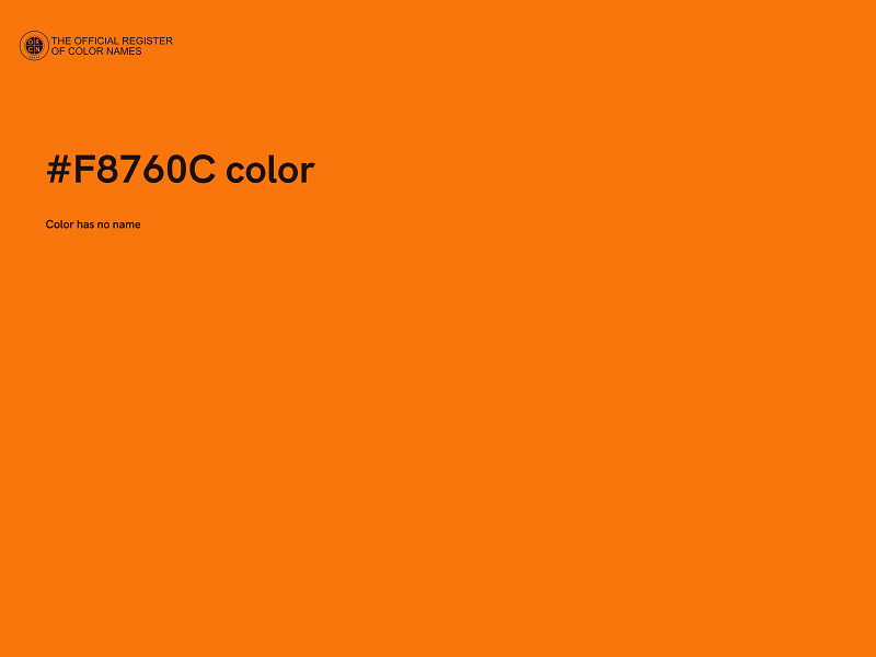 #F8760C color image