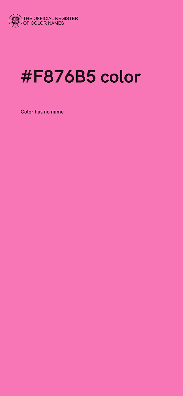 #F876B5 color image