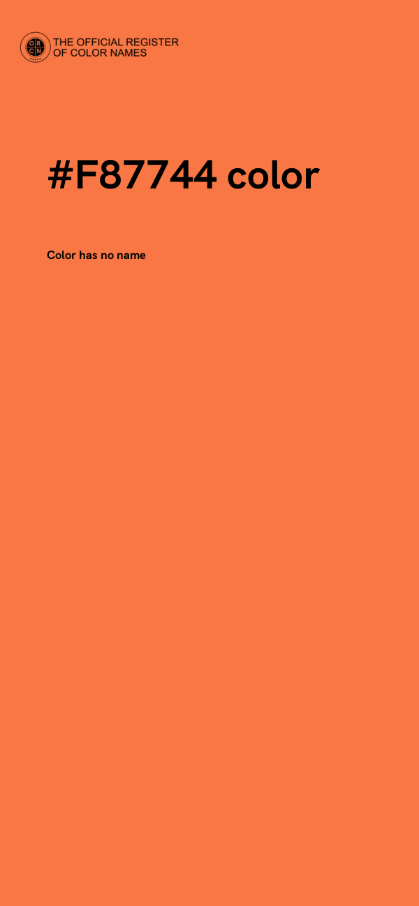 #F87744 color image