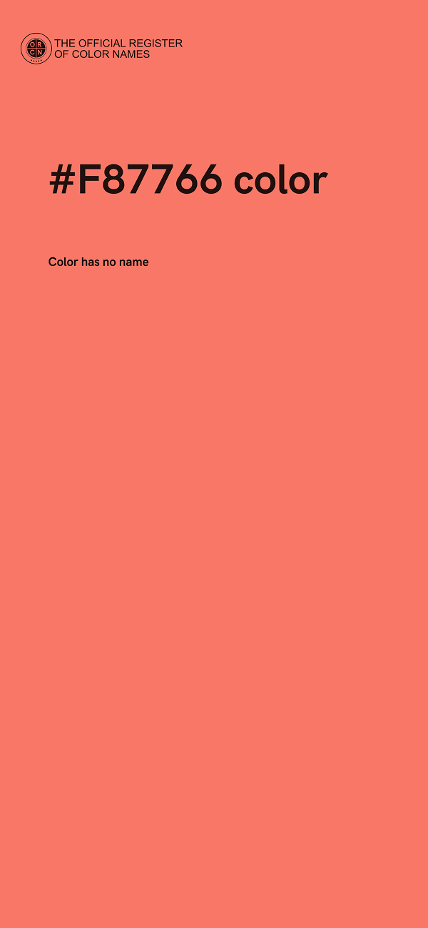 #F87766 color image